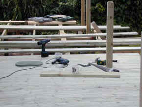 Decking being laid